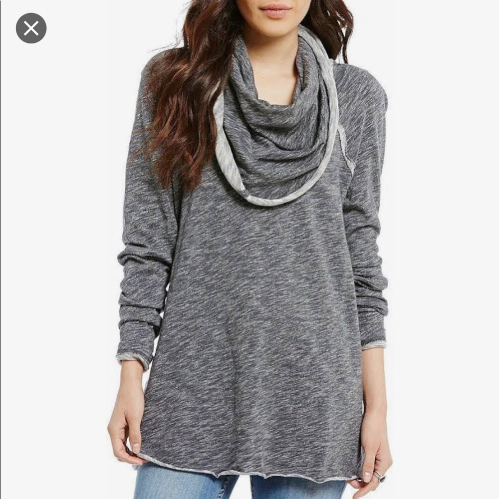 Free People Beach Cocoon Cowl Neck Tunic